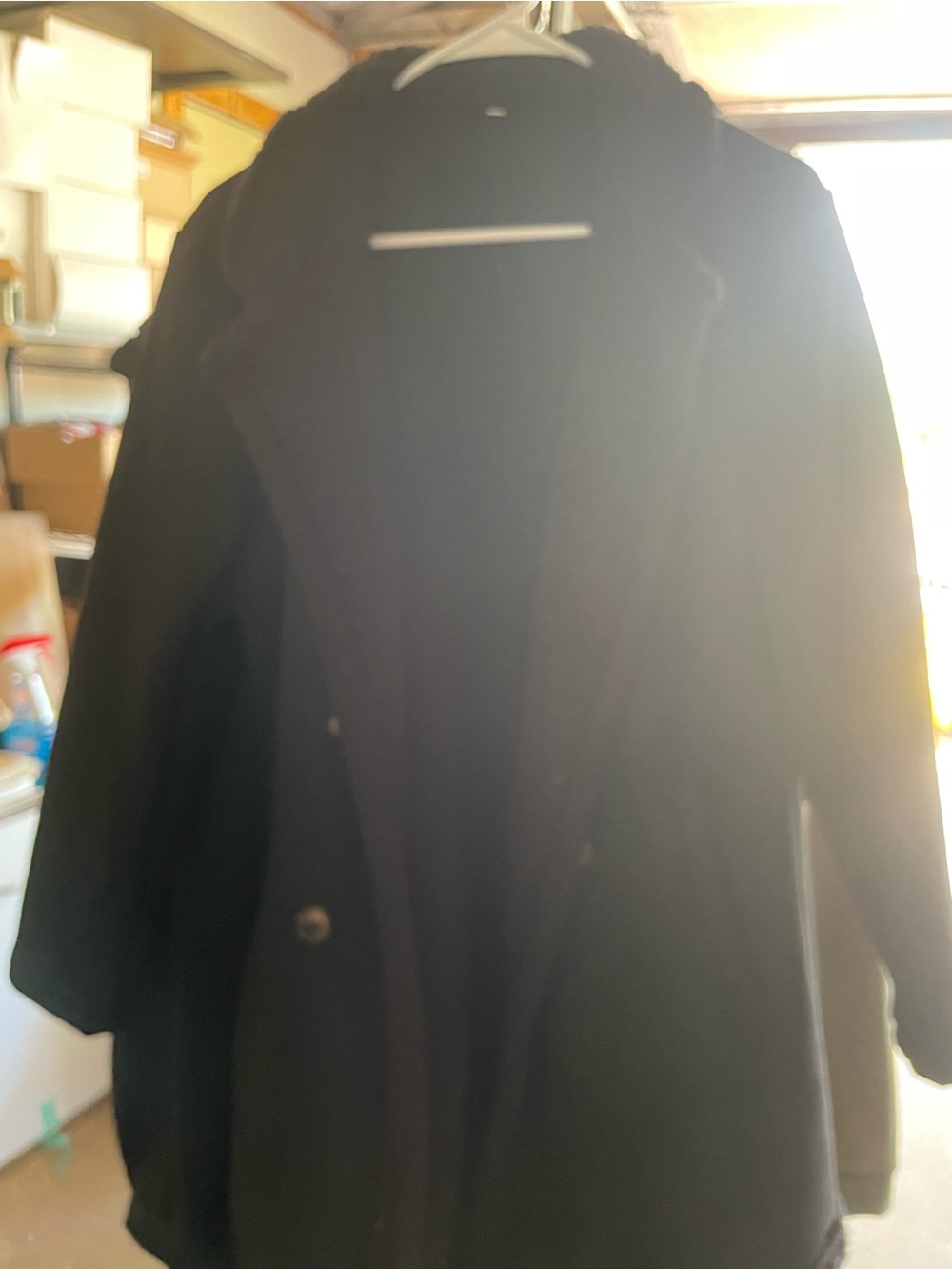 Women’s Black Classic Overcoat - Brand Unmarked